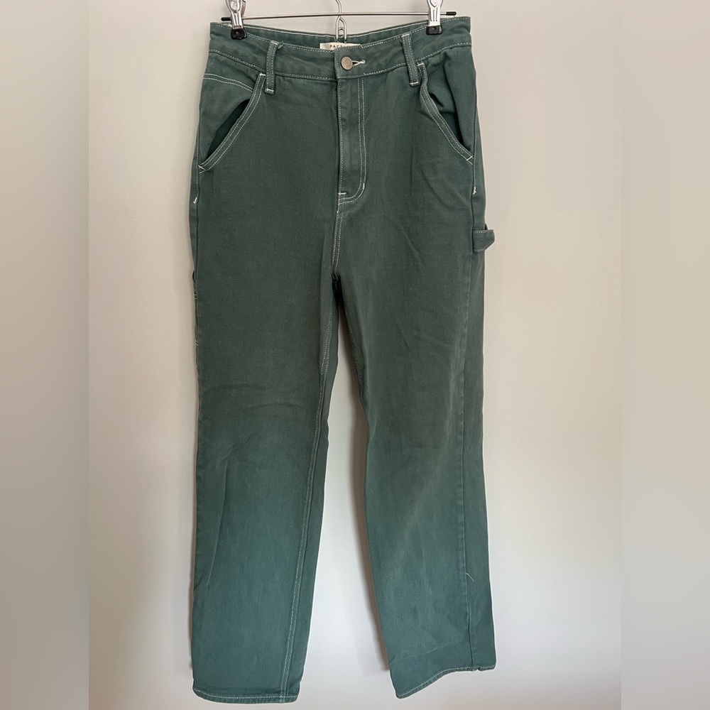 PacSun High Waisted Teal Utility Pants